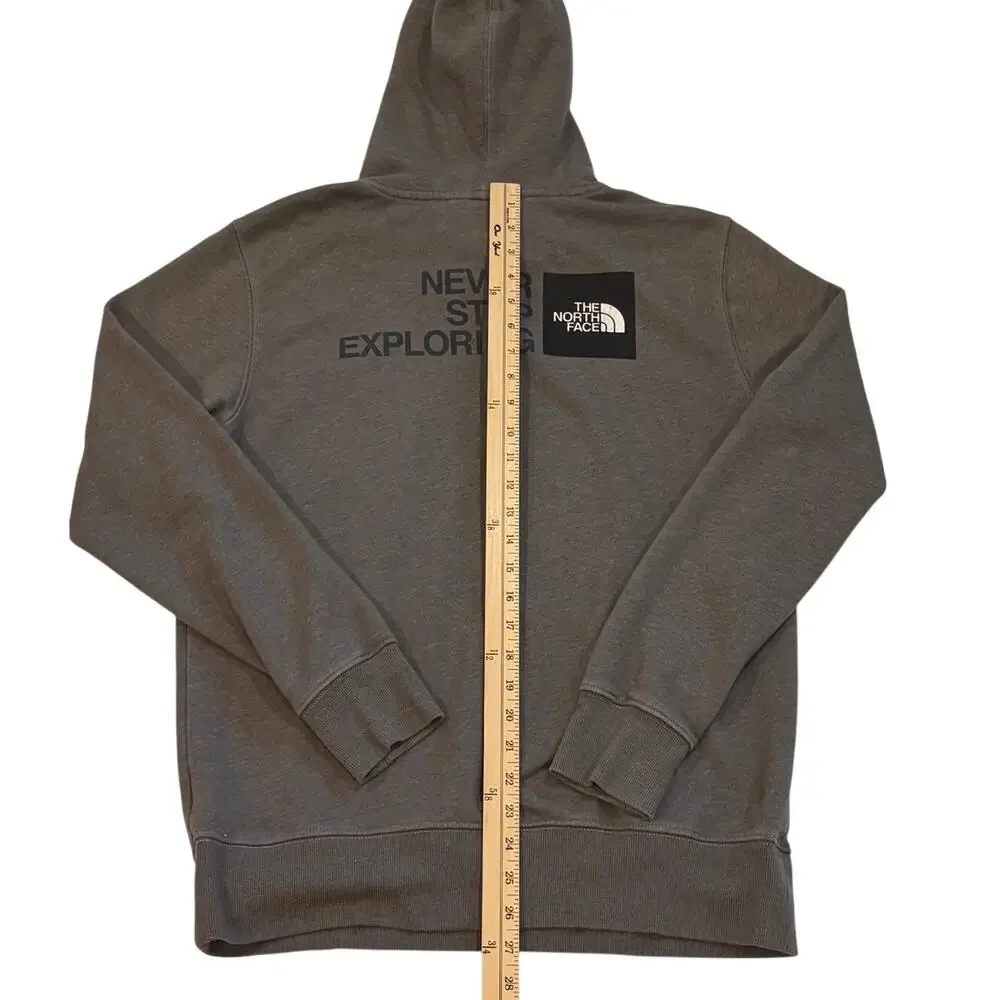 The North Face Sweatshirt Mens Size Medium Gray Hoodie Pullover Casual Outdoor